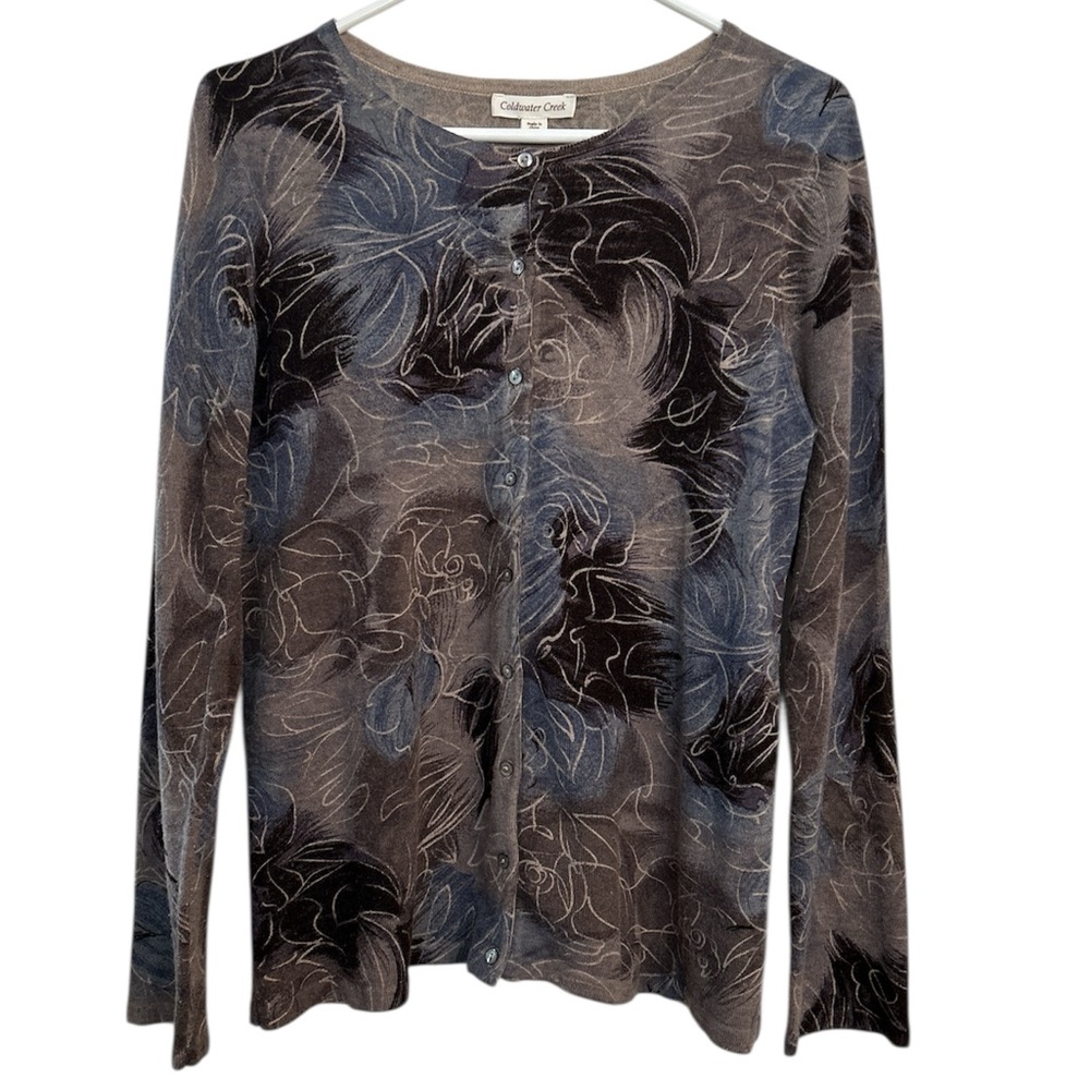 Beautiful Acrylic/Rabbit Hair/Cashmere Woman’s Cardigan Sweater Size L